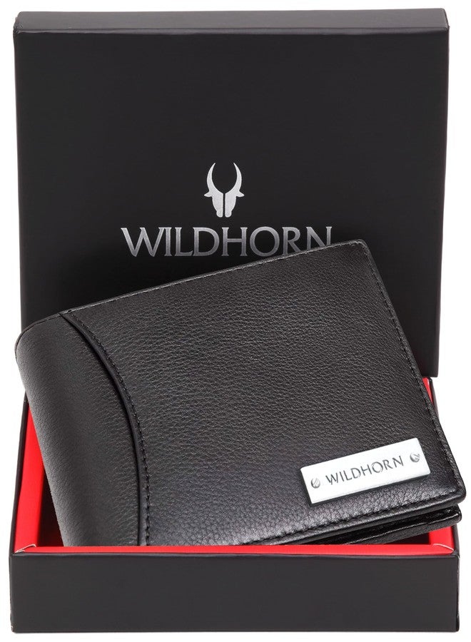 وايلدهورن محفظة جلدية للرجال من وايلد هورن مزودة بتقنية الحماية من تقنية RFID، لون أسود ياقوتي - Image 2